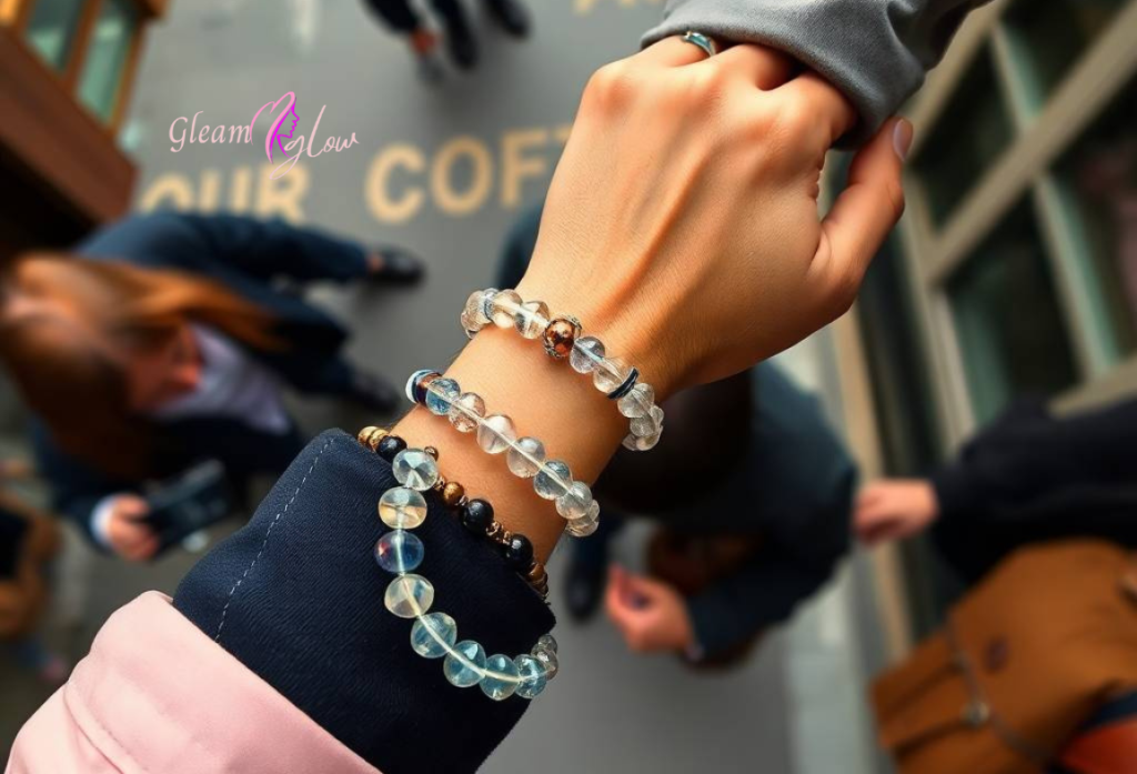 crystal beaded bracelet
