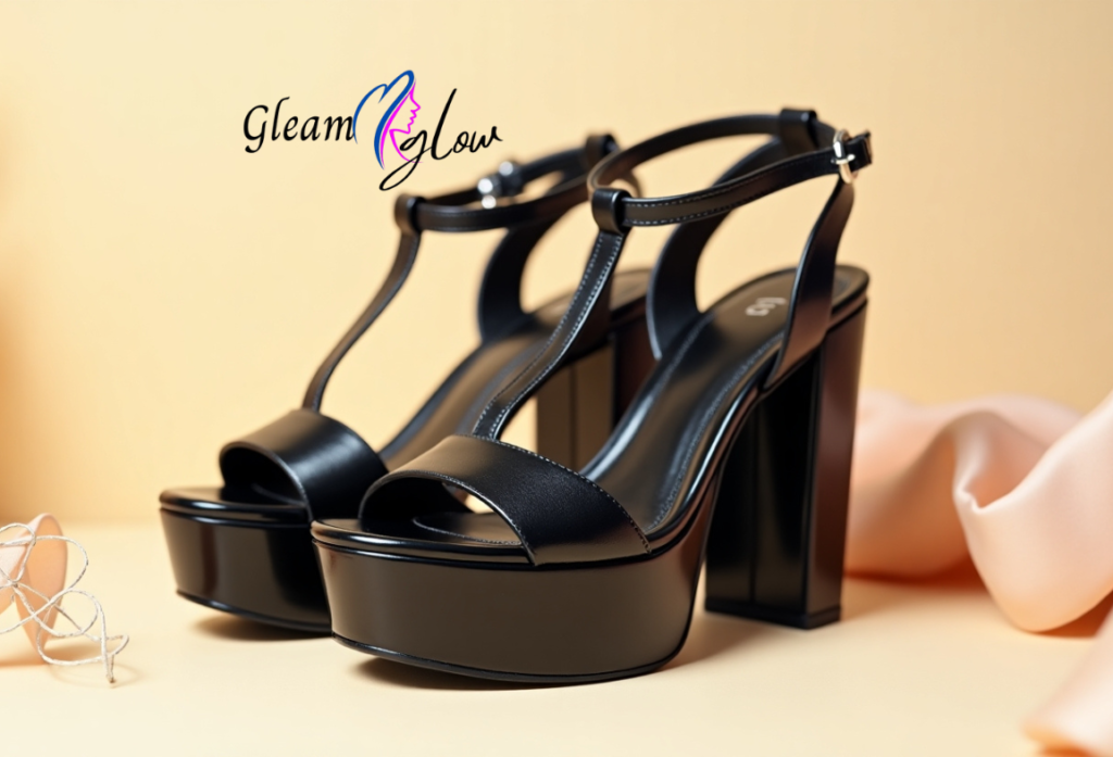 black sandals platform